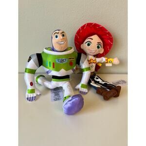 Disney Store Pixar's Toy Story Buzz Lightyear and Jessie Plush Toy